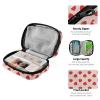 Sletend Strawberry Fruit Pill Box 7 Day Pill Case Travel Pill Organizer Bag with Zipper Portable Weekly Vitamin Medicine Supplement Holder Pouch Bag view 4