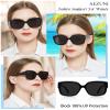 AEZUNI Trendy Reading Sunglasses 1.5 Women Stylish Square Sun Readers UV Protection Not-Bifocal 1.00 1.50 2.00 2.50 3.00 3.50 (Black) view 2
