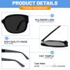 AEZUNI Trendy Reading Sunglasses 3.5 Women Stylish Square Sun Readers UV Protection Not-Bifocal 1.00 1.50 2.00 2.50 3.00 3.50 (Black) view 4