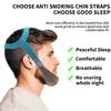 Anti Snoring Chin Strap for Men and Women, Comfortable Chin Strap for Cpap Users, Adjustable Stop Snoring Chin Strap Snoring Solution Chin Straps to Keep Mouth Closed While Sleeping (Blue) view 3