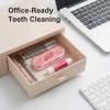 12 Pieces Holy Rose Travel Dental Floss Case-Micro Floss ToothPicks-Portable Flosser Picks Cases Contains Floss Stick 120 Count Sealed Storage for Teeth Cleaning (Green+Pink) view 3