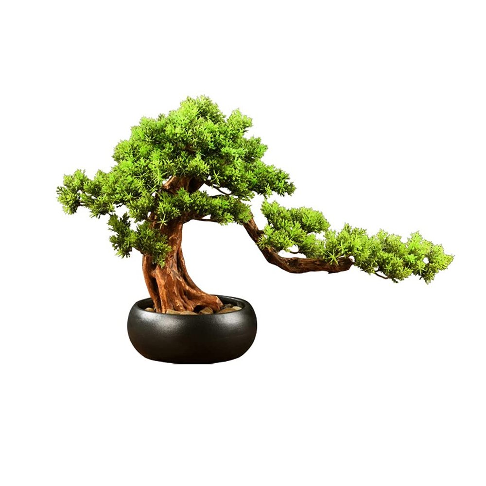 INDYAH Artificial Bonsai Tree, Simulated Maple Bonsai Welcome Pine Bonsai, Fake Tree Used to Decorate The Living Room Entrance Artificial Plants