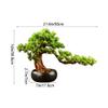 INDYAH Artificial Bonsai Tree, Simulated Maple Bonsai Welcome Pine Bonsai, Fake Tree Used to Decorate The Living Room Entrance Artificial Plants view 3