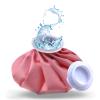 Ice Bag, Ice Packs for Injuries Reusable 9", Hot Water Bag for Pain Relief, Hot & Cold Therapy, Cold Pack Pink view 1