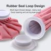Ice Bag, Ice Packs for Injuries Reusable 9", Hot Water Bag for Pain Relief, Hot & Cold Therapy, Cold Pack Pink view 2