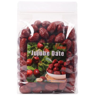 Jujube Dates Fruit,Chinese Red Dates Jujube Dried Date Jujubes 18 oz Juju All-Natural Non-GMO Red Dates 500g Healthy Dried Fruit Snacks for Brewing Tea,dessert, Baking,cooking,etc.