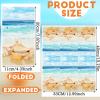 Crtiin 200 Pieces Nautical Beach Guest Napkins Bathroom Disposable Summer Tropical Ocean Coastal Towels Seashell Sea Beverage Paper Hand Napkins Decorative for Wedding Bridal Baby Shower Party view 3