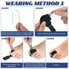 Jutom 4 Pieces Toe Splint Straightener Hammertoe Corrector Brace for Women and Men Broken Toe Support Wrap Covers for Bent, Claw, Crooked Toes(Black) view 3