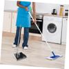 Ipetboom Dust Pans with Handle Metal Upright Dustpan Heavy Duty Standing Dustpans for Lobby Garage Home and Yard view 3