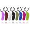 Chew Necklaces for Sensory Kids, Silicone Feather Chewy Toys for Boys and Girls with Autism, ADHD, SPD or Special Needs, Oral Motor Chewable Pendant for Mild Chewers Colorful view 1