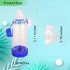 SAWOZU Inhaler Spacer for Kids and Adults, Soft Fit Mask, Portable and Lightweight, Suitable for Home and Travel Nessi OTC Spacer (Blue/Kids) view 2