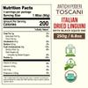 ANTICHI PODERI TOSCANI Organic Black Squid Ink Pasta Linguine - Black Pasta Noodles Made with Durum Wheat Semolina, Squid Ink, and Wheat Germ, Imported Gourmet Pasta from Italy view 2
