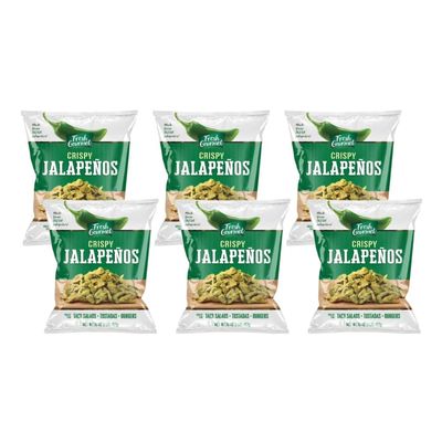 Fresh Gourmet Crispy Lightly Salted Jalapenos 16 Ounce (Pack of 6)