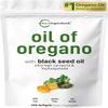 Micro Ingredients Oil of Oregano Softgels, 300 Count | 2 in 1 Formulated with Black Seed Oil | 4X Strength Carvacrol & Thymoquinone | Plant Based, Non-GMO view 1