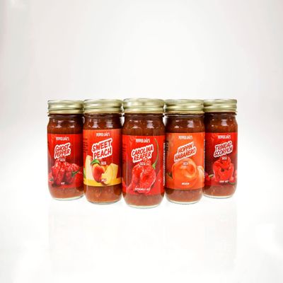 Pepper Joe's Sweet and Spicy Salsa Variety Pack - 5-Pack of Salsas