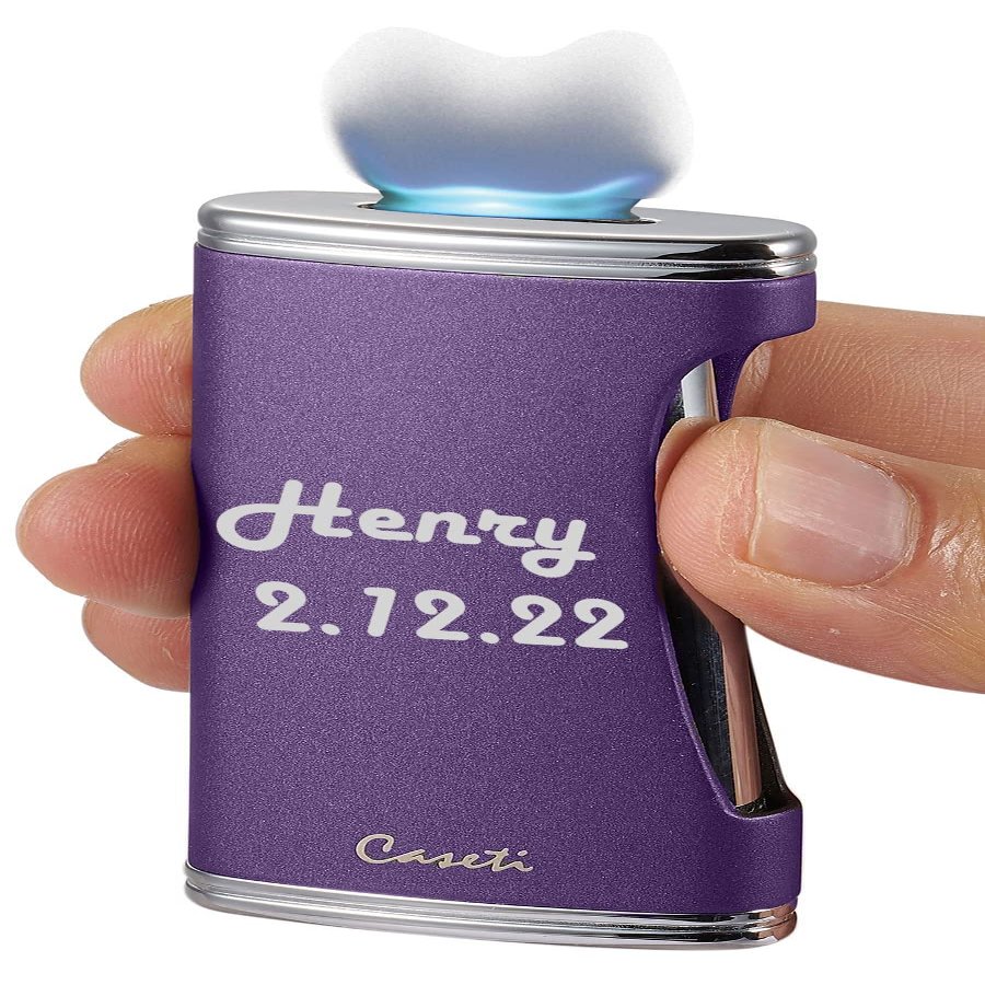 Personalized Caseti BigFlat Flat Flame Cigar Lighter (Shipped Without Butane)