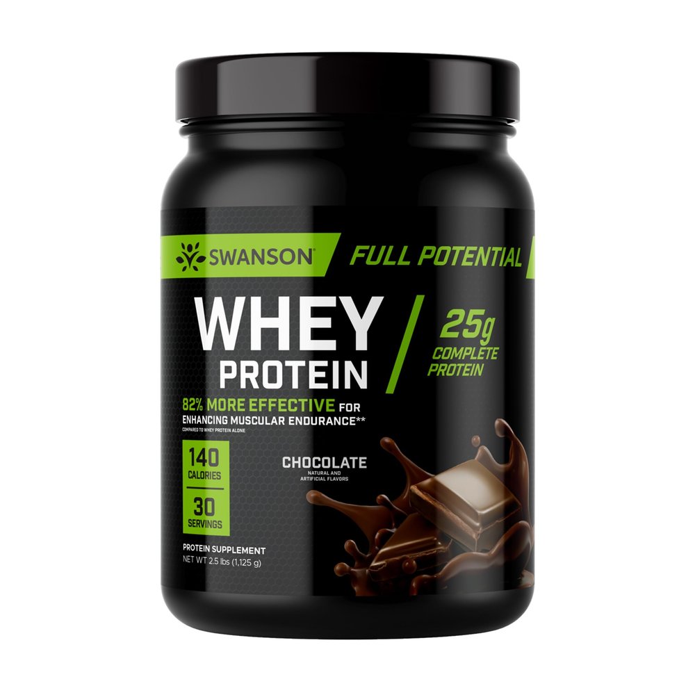 Swanson Full Potential Whey Protein - Chocolate