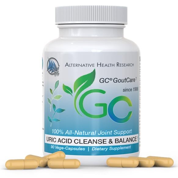 GC GoutCare: Uric Acid Control | Uric Acid Prevention | Joint Health Supplement | Joint Relief | with Turmeric, Celery Seed Extract, Milk Thistle and More | 90 Capsules per Bottle | Non-GMO