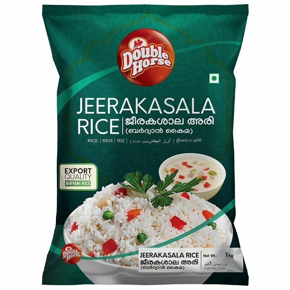 Jeerakasala Rice Biryani Basmati Rice Double Horse 1KG