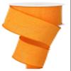 Craig Bachman 2.5" Canvas Royal Ribbon: New Orange (10 Yards) Craft Floral Arrangement Gift Wrapping Wired Edge Ribbon view 1