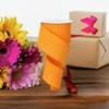 Craig Bachman 2.5" Canvas Royal Ribbon: New Orange (10 Yards) Craft Floral Arrangement Gift Wrapping Wired Edge Ribbon view 2