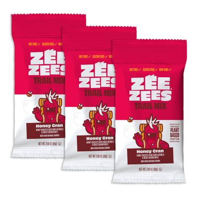 Zee Zees Trail Mix, Honey Cran, 20 Count, Gluten Free, Kosher, Nut Free, Vegetarian, Low Sodium