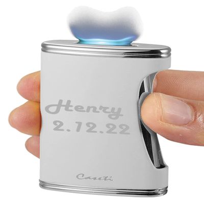 Personalized Caseti BigFlat Flat Flame Cigar Lighter (Shipped Without Butane)