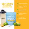 Paleovalley Essential Electrolytes Powder - Full Spectrum Lemon Lime Electrolyte Powder for Hydration, Energy and Muscle Recovery - No Sugar Added - 30 Servings view 2