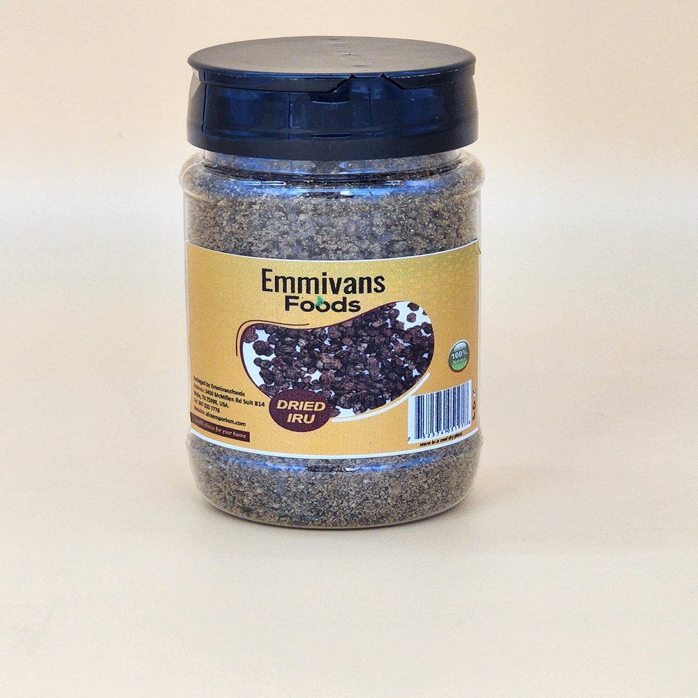 Emmivans Crushed Iru Fermented African Locust Beans 5oz