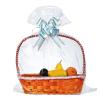 50 Packs Large Cellophane Bags 24" x 30" Clear Cellophane Gift Basket Wraps Extra-large 2.3 Mil Thick Transparent Cello Bags for Fruit Basket, Gift Wrap, Treats, Arts and Crafts, 50ct Ribbon Bows view 1