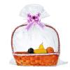50 Packs Large Cellophane Bags 24" x 30" Clear Cellophane Gift Basket Wraps Extra-large 2.3 Mil Thick Transparent Cello Bags for Fruit Basket, Gift Wrap, Treats, Arts and Crafts, 50ct Ribbon Bows view 1