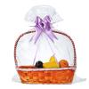 50 Packs Large Cellophane Bags 24" x 30" Clear Cellophane Gift Basket Wraps Extra-large 2.3 Mil Thick Transparent Cello Bags for Fruit Basket, Gift Wrap, Treats, Arts and Crafts, 50ct Ribbon Bows view 1