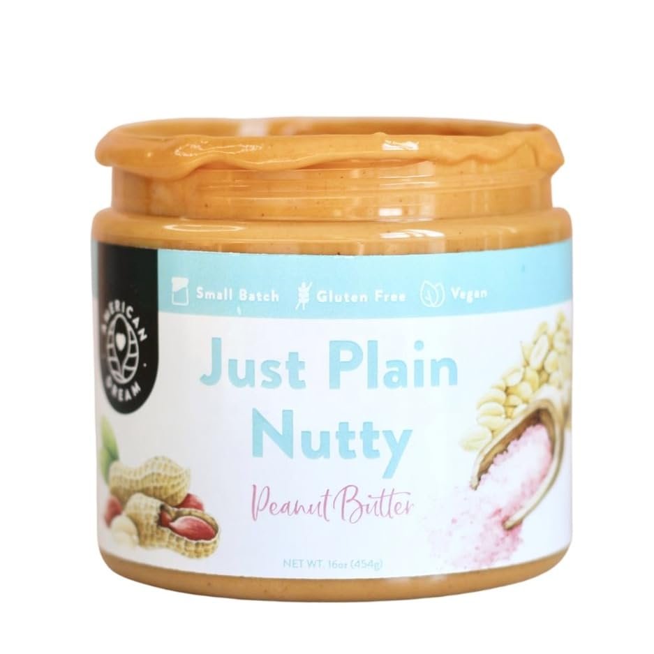 American Dream Nut Butter Gluten-Free Just Plain Nutty Peanut Butter