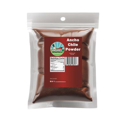 Ancho Chile Powder, Ancho Chili Ground 4 oz and 1 lb. (4 OZ)