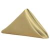 20 Inches Square Shiny Satin Napkins,Cloth Dinner Table Silk Napkin (Champagne) view 1