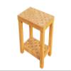 TeakFurnitureOutlet 18"x12" A-Grade Teak Bunbury Shower/Bath Room/Pool Bench with Shelf view 3
