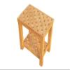 TeakFurnitureOutlet 18"x12" A-Grade Teak Bunbury Shower/Bath Room/Pool Bench with Shelf view 4