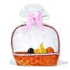 50 Packs Large Cellophane Bags 24" x 30" Clear Cellophane Gift Basket Wraps Extra-large 2.3 Mil Thick Transparent Cello Bags for Fruit Basket, Gift Wrap, Treats, Arts and Crafts, 50ct Ribbon Bows view 1
