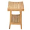 TeakFurnitureOutlet A-Grade Teak Milan Shower Seat 18" Stool/Bench view 2