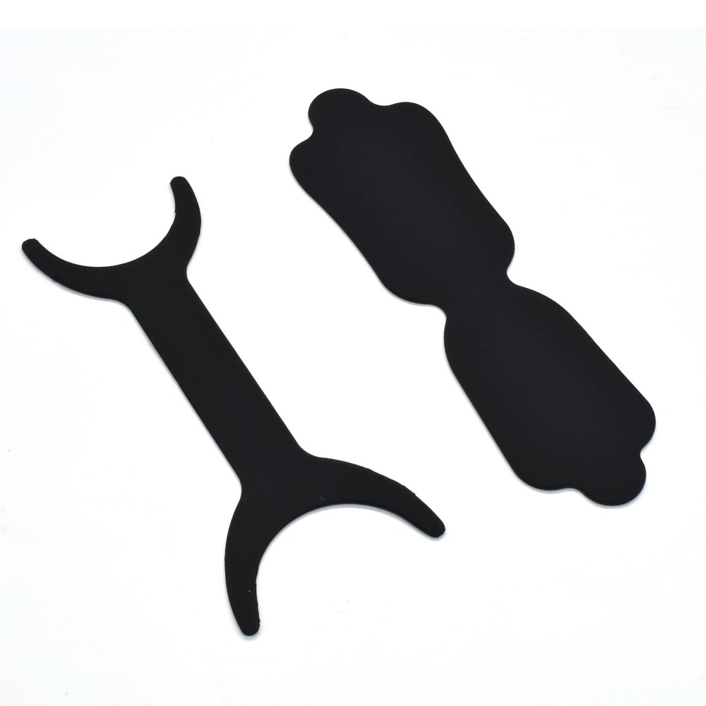Angzhili 2 pcs Silicone Dental Orthodontic Photography Contraster,Bendable Intraoral Photography Background Board,Black Background Board Contraster (C1+C2)