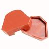 6PCS Lab Model Former Base Molds Base Set Plaster Mold Base Former Base Kit with Notches (RED) view 4