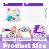 24 Pieces Pill Pouch Bags Zippered Set Reusable Translucent Medicine Organizer Sealing Travel Plastic Bags with Slide Lock for Storage(Purple) view 2