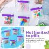 24 Pieces Pill Pouch Bags Zippered Set Reusable Translucent Medicine Organizer Sealing Travel Plastic Bags with Slide Lock for Storage(Purple) view 4