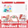 24 Pieces Pill Pouch Bags Zippered Set Reusable Translucent Medicine Organizer Sealing Travel Plastic Bags with Slide Lock for Storage(Red) view 2