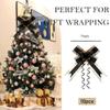 10pcs Pull Bows,Black Pull Bows for Gift Wrapping,Pull Bows for Gift Baskets Suitable for Christmas,Wedding,Birthday, Halloween,Mother's Day and Other Gift Wrapping. (Black) view 2
