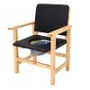LOJOO Solid Wood Commode Toilet Chair for Bedroom, Bedside Commodes with Bucket, Disabled Toilet Seat Frame, Commode Chairs for Disabled and Elderly, Toilet Frame with Seat (Color : 1) view 1
