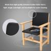 LOJOO Solid Wood Commode Toilet Chair for Bedroom, Bedside Commodes with Bucket, Disabled Toilet Seat Frame, Commode Chairs for Disabled and Elderly, Toilet Frame with Seat (Color : 1) view 4