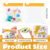 24 Pieces Pill Pouch Bags Zippered Set Reusable Translucent Medicine Organizer Sealing Travel Plastic Bags with Slide Lock for Storage(Yellow) view 2