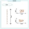 24pcs - Happy 29th Birthday Straws, Rose Gold Glitter Pattern Card Stock, Anniversary/Birthday Party Drinking Decorative Straws view 2