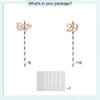 24pcs - Happy 29th Birthday Straws, Rose Gold Glitter Pattern Card Stock, Anniversary/Birthday Party Drinking Decorative Straws view 3
